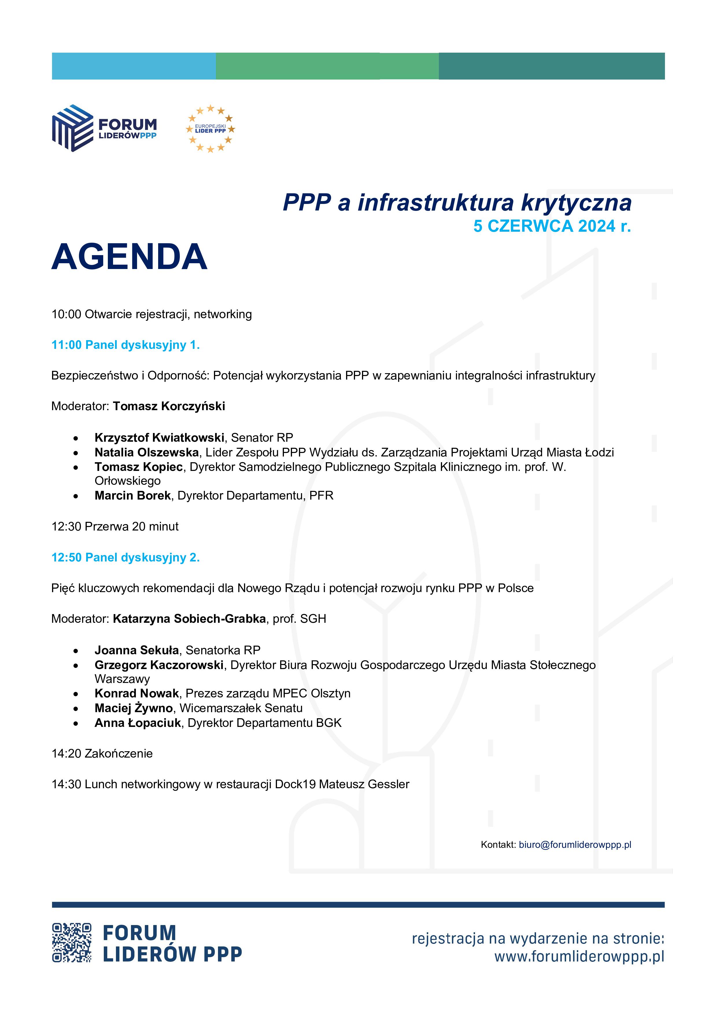 Forum Liderów PPP 2024 - w dniu 5 czerwca 2024 r. w Warszawie