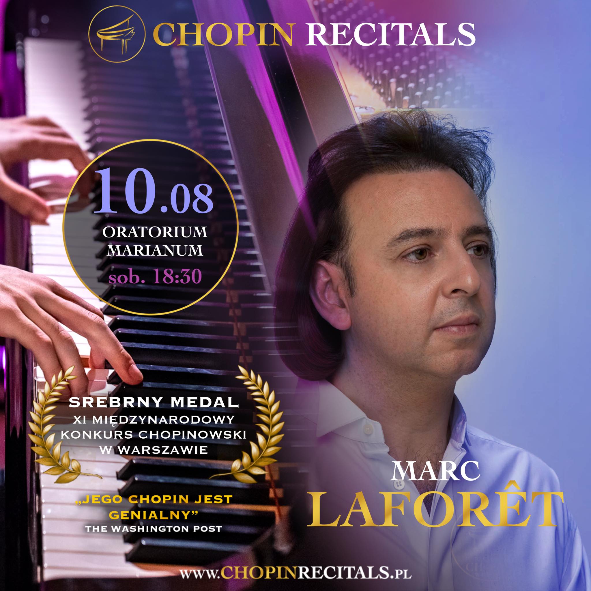 Chopin Recitals Wrocław Marc Laforêt – zniżka dla radców prawnych i aplikantów radcowskich OIRP Wrocław