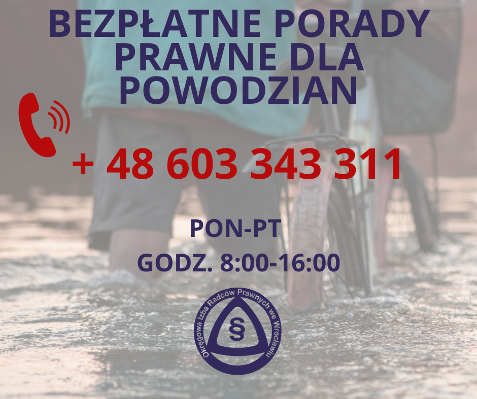 Telefon pomocowy dla osób poszkodowanych w powodzi  