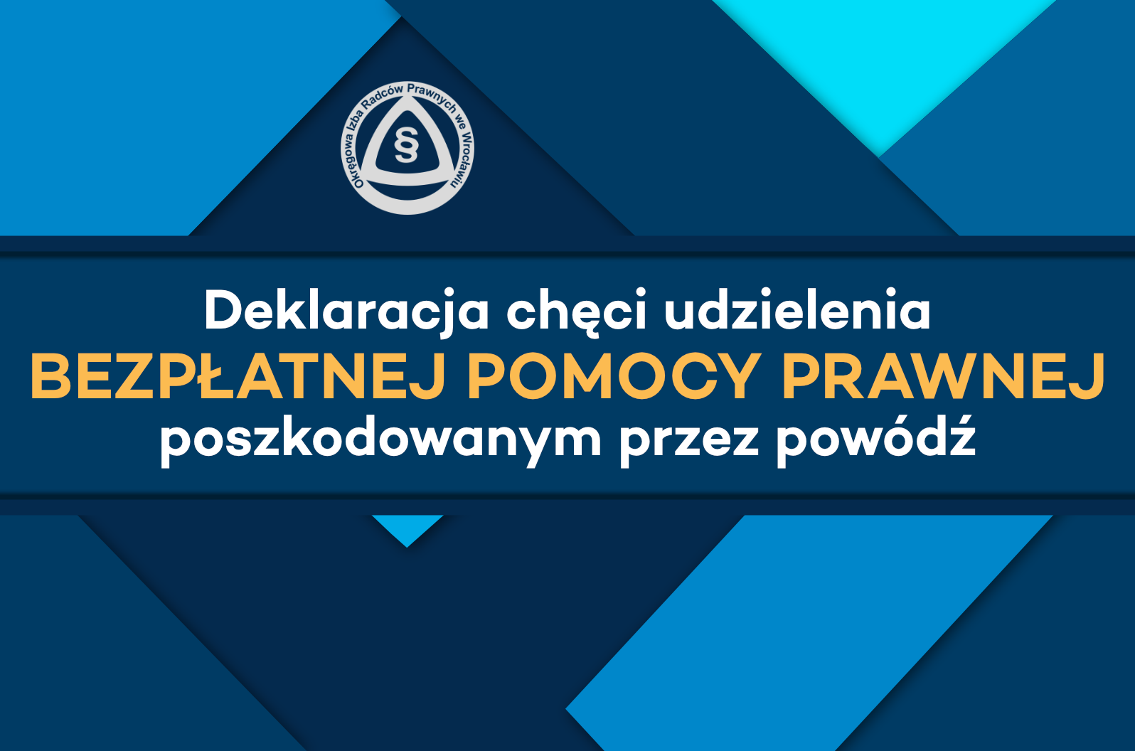 Deklaracja chęci udzielenia bezpłatnej pomocy prawnej osobom poszkodowanym przez powódź.