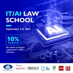 II edycja IT/AI Law School – 10% rabatu dla radców prawnych i aplikantów radcowskich OIRP Wrocław