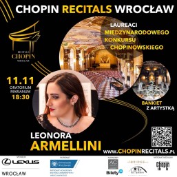 Chopin Recitals Wrocław Leonora Armellini – zniżka dla radców prawnych i aplikantów radcowskich OIRP Wrocław