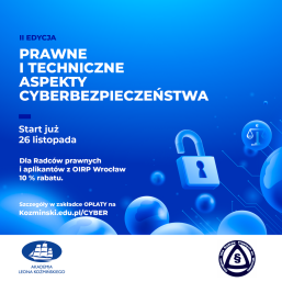 Kurs „Prawne i techniczne aspekty cyberbezpieczeństwa” 