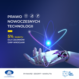 VIII edycja studiów podyplomowych Prawo Nowoczesnych Technologii - dla czlonków OIRP we Wrocławiu rabat 5% 