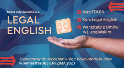 Kursy języka Angielskiego prawniczego jesień 2023