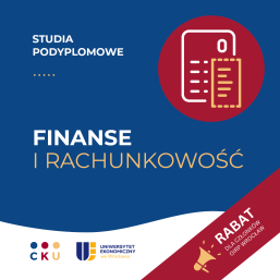 10 procent rabatu dla aplikantów radcowskich i radców prawnych OIRP Wrocław na  studia podyplomowe Finanse i rachunkowość organizowane przez CKU przy Uniwersytecie Ekonomicznym we Wrocławiu